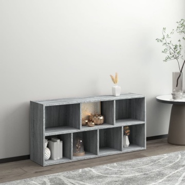 Bibliotecă, gri sonoma, 50x25x106 cm - Img 3