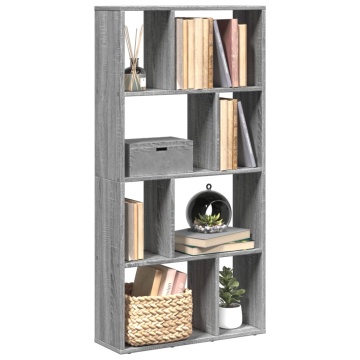 Bibliotecă, gri sonoma, 60x20x120 cm, lemn prelucrat - Img 1