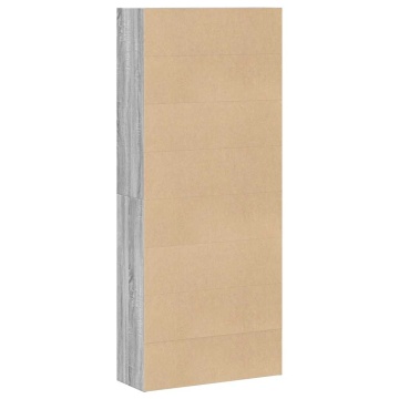 Bibliotecă, gri sonoma, 80x30x189 cm, lemn prelucrat - Img 5