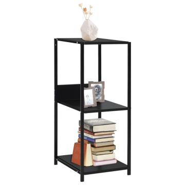 Bibliotecă mică, negru, 33,5 x 39,6 x 79,7 cm, lemn prelucrat - Img 1