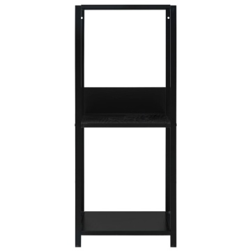 Bibliotecă mică, negru, 33,5 x 39,6 x 79,7 cm, lemn prelucrat - Img 3