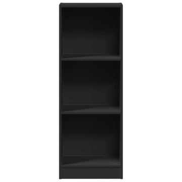 Bibliotecă, negru, 40x24x109 cm, lemn prelucrat - Img 4