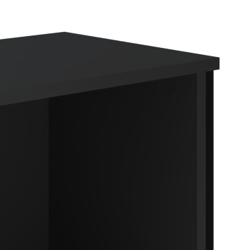 Bibliotecă, negru, 50x31x74,5 cm, lemn prelucrat - Img 6
