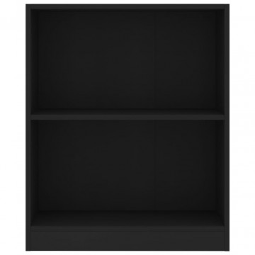 Bibliotecă, negru, 60x24x74,5 cm, lemn compozit - Img 4