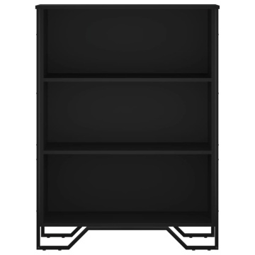 Bibliotecă, negru, 80x31x106 cm, lemn prelucrat - Img 4
