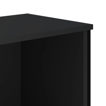 Bibliotecă, negru, 80x31x74,5 cm, lemn prelucrat - Img 6