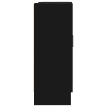 Bibliotecă, negru, 82,5 x 30,5 x 80 cm, PAL - Img 6