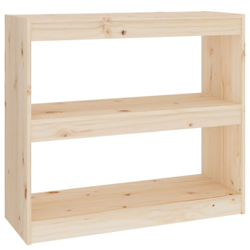 Bibliotecă/Separator cameră, 80x30x71,5 cm, lemn masiv de pin - Img 2