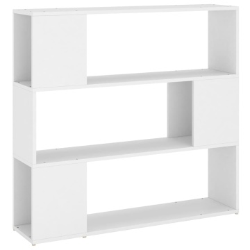 Bibliotecă/Separator cameră, alb, 100x24x94 cm - Img 2