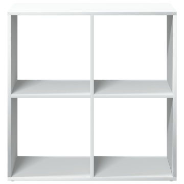 Bibliotecă/separator cameră alb 69,5x29x69,5 cm lemn prelucrat - Img 8