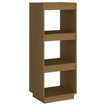 Bibliotecă/Separator cameră, maro miere, lemn masiv de pin - Img 2