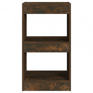 Bibliotecă/Separator cameră, stejar fumuriu, 40x30x72 cm - Img 3