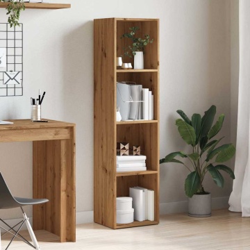 Bibliotecă, stejar artizanal, 36x30x143 cm, lemn prelucrat - Img 3