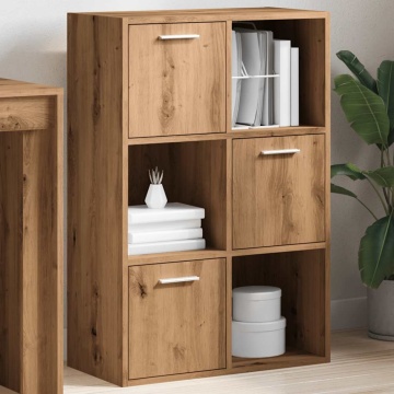 Bibliotecă, stejar artizanal, 60,5x30x90 cm, lemn prelucrat - Img 4