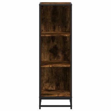 Bibliotecă, stejar fumuriu, 33,5x33x107,5 cm, lemn prelucrat - Img 4