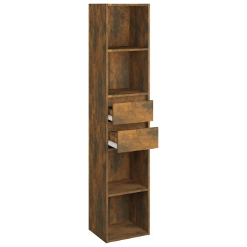 Bibliotecă, stejar fumuriu, 36x30x171 cm, lemn prelucrat - Img 8