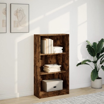 Bibliotecă, stejar fumuriu, 60x24x109 cm, lemn prelucrat - Img 3