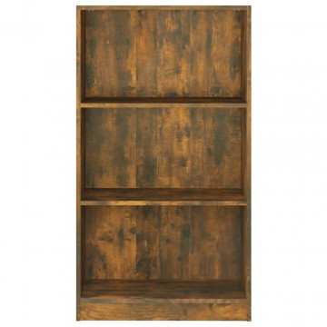 Bibliotecă, stejar fumuriu, 60x24x109 cm, lemn prelucrat - Img 8