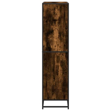 Bibliotecă, stejar fumuriu, 80,5x35x139 cm, lemn prelucrat - Img 8