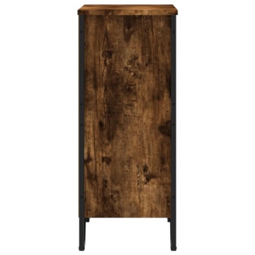Bibliotecă, stejar fumuriu, 80x31x74,5 cm, lemn prelucrat - Img 8