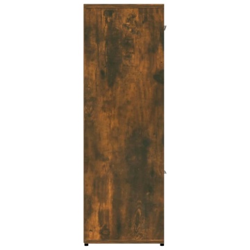 Bibliotecă, stejar fumuriu, 90x30x90 cm, lemn prelucrat - Img 6
