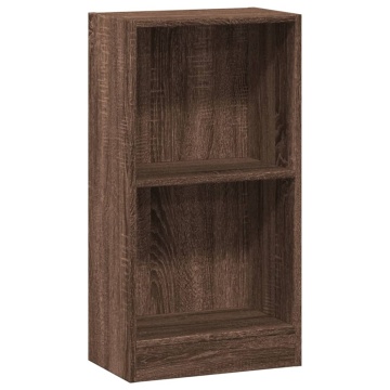 Bibliotecă, stejar maro, 40x24x76 cm, lemn prelucrat - Img 2
