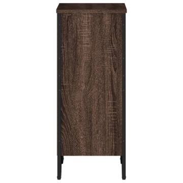 Bibliotecă, stejar maro, 50x31x74,5 cm, lemn prelucrat - Img 8