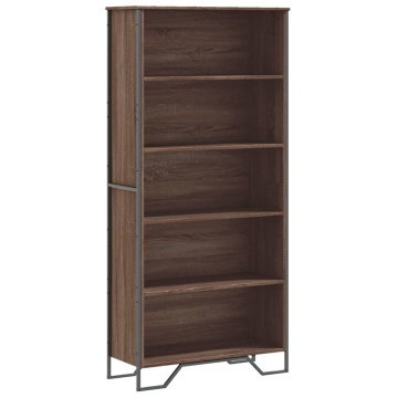 Bibliotecă, stejar maro, 80x31x169 cm, lemn prelucrat - Img 2