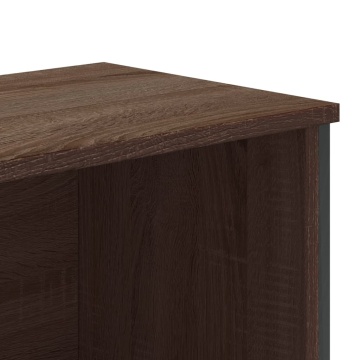 Bibliotecă, stejar maro, 80x31x169 cm, lemn prelucrat - Img 10