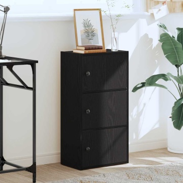 Bibliotecă Stejar negru 40x24x77 cm Lemn prelucrat - Img 3