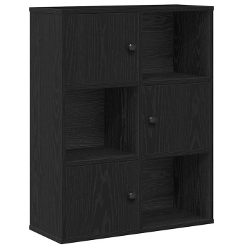 Bibliotecă Stejar negru 60x24x76,5 cm Lemn prelucrat - Img 2
