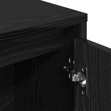Bibliotecă Stejar negru 89x24x101,5 cm Lemn prelucrat - Img 7