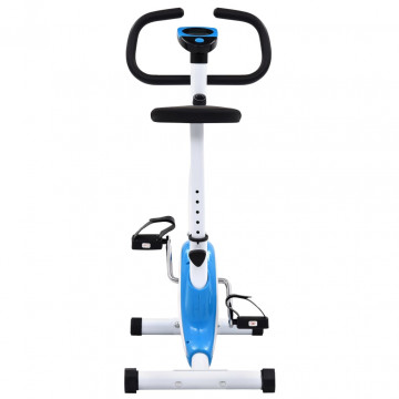 Bicicletă fitness cu centură de rezistență, albastru - Img 8