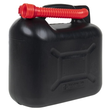 Bidon de combustibil, pipă flexibilă, 3 buc. negru 10 L plastic - Img 4