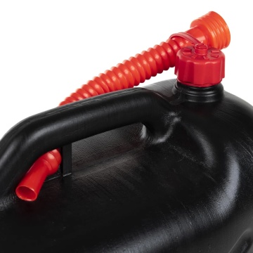 Bidon de combustibil, pipă flexibilă, 3 buc. negru 20 L plastic - Img 6
