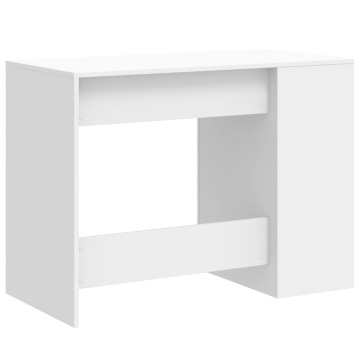 Birou, alb, 102x50x75 cm, lemn prelucrat - Img 5