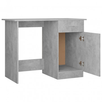 Birou, gri beton, 100 x 50 x 76 cm, PAL - Img 5