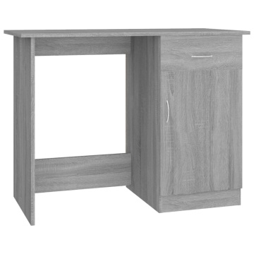 Birou, gri sonoma, 100x50x76 cm, lemn prelucrat - Img 2