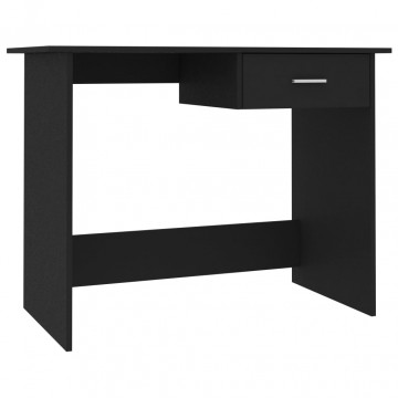 Birou, negru, 100 x 50 x 76 cm, PAL - Img 2