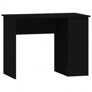 Birou, negru, 100x55x75 cm, lemn prelucrat - Img 2