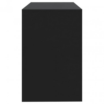 Birou, negru, 101x50x76,5 cm, PAL - Img 5