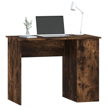 Birou, stejar afumat, 100x55x75 cm, lemn prelucrat - Img 3