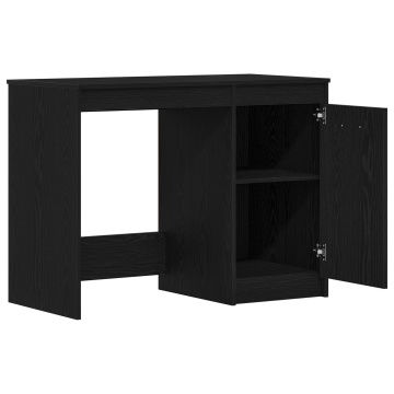 Birou, stejar negru, 100x50x76 cm, lemn prelucrat - Img 4