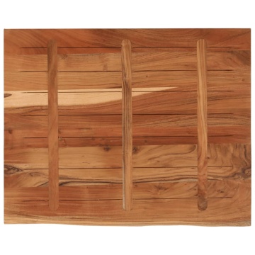 Blat birou 90x80x2,5 cm dreptunghiular lemn acacia margine vie - Img 8