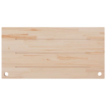 Blat de birou, alb, 100x60x2,5 cm, lemn masiv de pin - Img 4