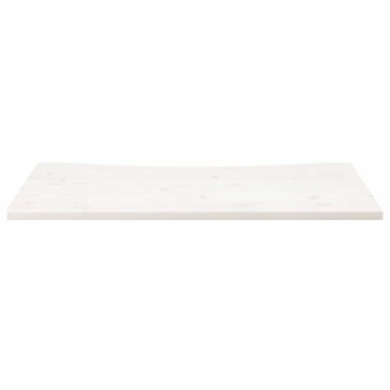 Blat de birou, alb, 110x55x2,5 cm, lemn masiv de pin - Img 3