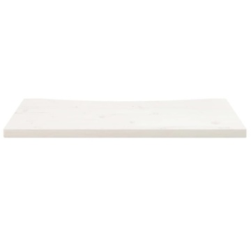 Blat de birou, alb, 80x40x2,5 cm, lemn masiv de pin - Img 3