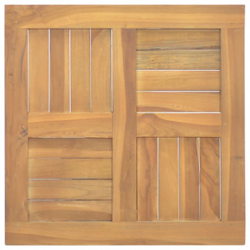 Blat de masă, 50x50x2,5 cm, lemn masiv de tec, pătrat - Img 1