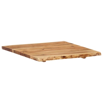 Blat de masă, 58x(50-60)x2,5 cm, lemn masiv de acacia - Img 7
