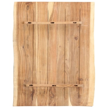 Blat de masă, 60x(50-60)x3,8 cm, lemn masiv de acacia - Img 2